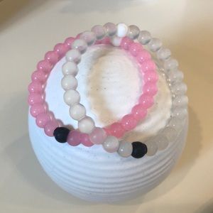 Classic and Breast Cancer Pink Lokai Bracelets